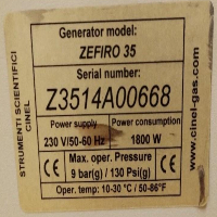 ZEFIRO 35 CINEL Nitrogen Generator LC/MS image 0